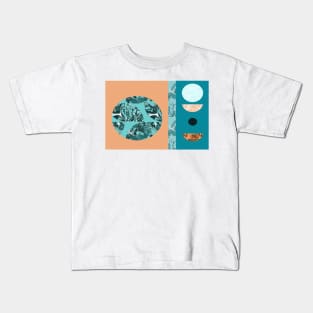Calming Marbled Moons Kids T-Shirt